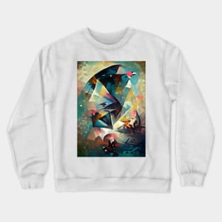 Impressionist Geometry Crewneck Sweatshirt